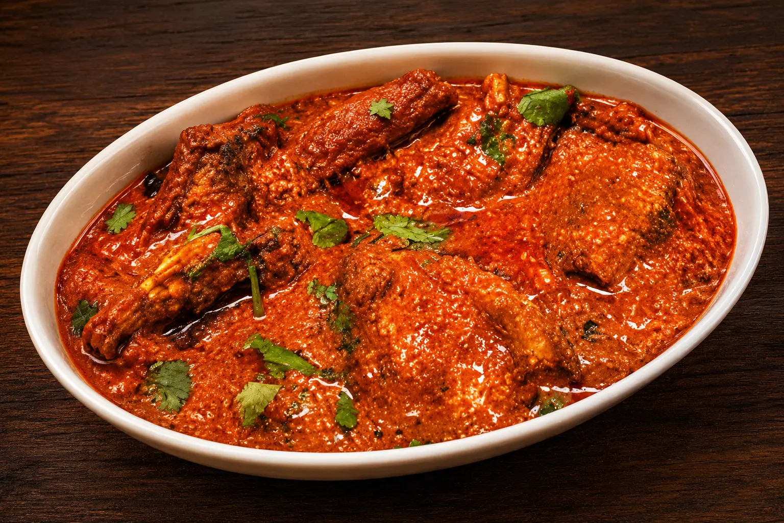 Tandoori chicken with mint chutney - a popular Indian delivery order in Winnipeg
